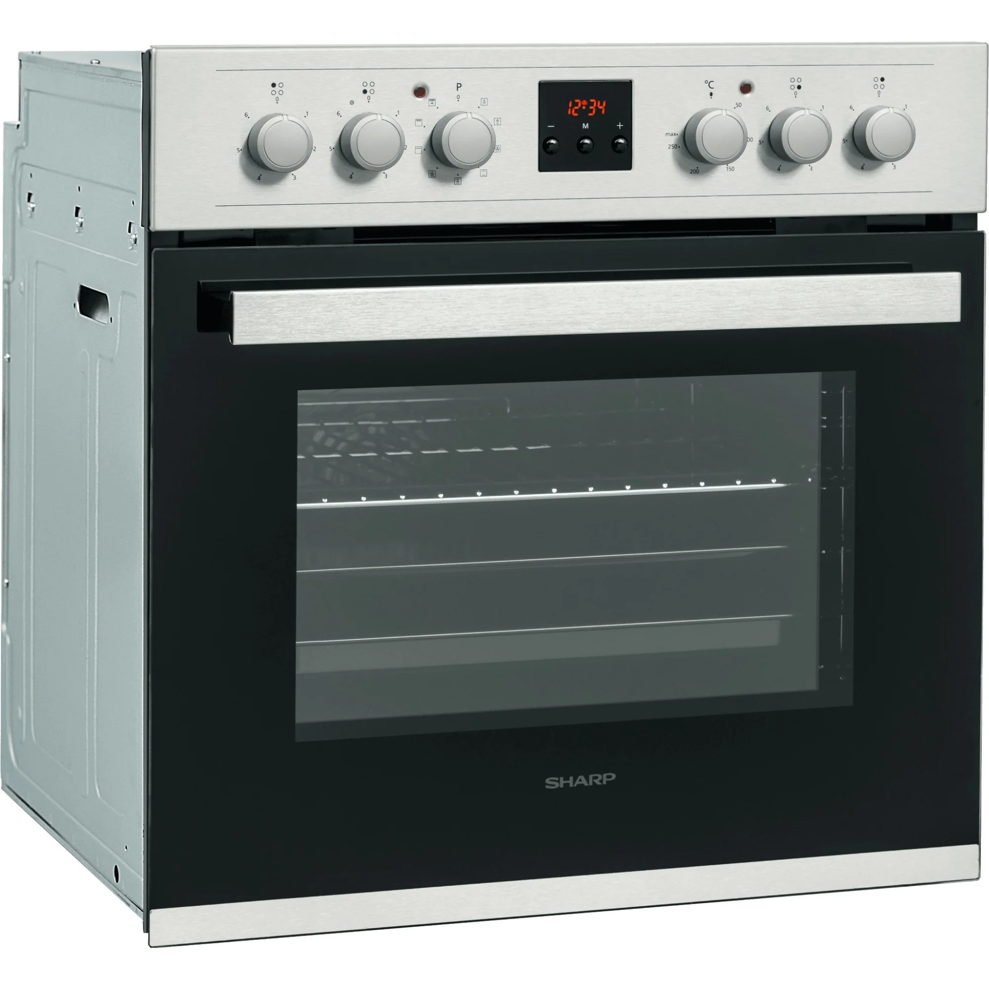 Sharp Kochherd Set Backofen und Cerankochfeld, Einbau, K-62D19IM0-EU