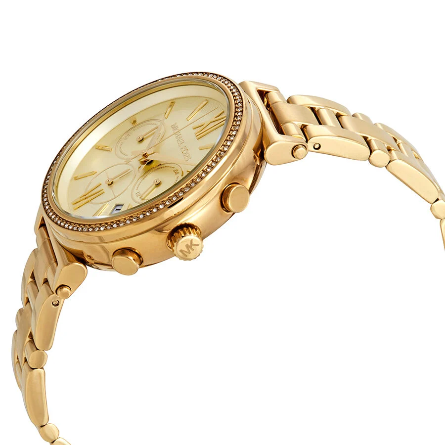 Michael Kors Sofie Chronograph Crystal Gold-Tone Women's Watch - MK6559