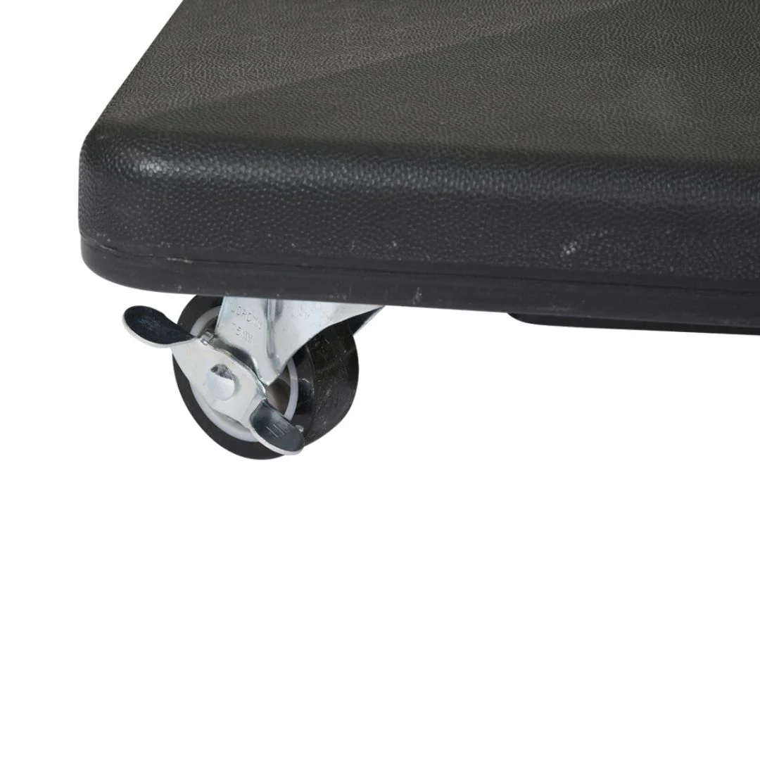 Base ombrellone da 90kg nero con ruote