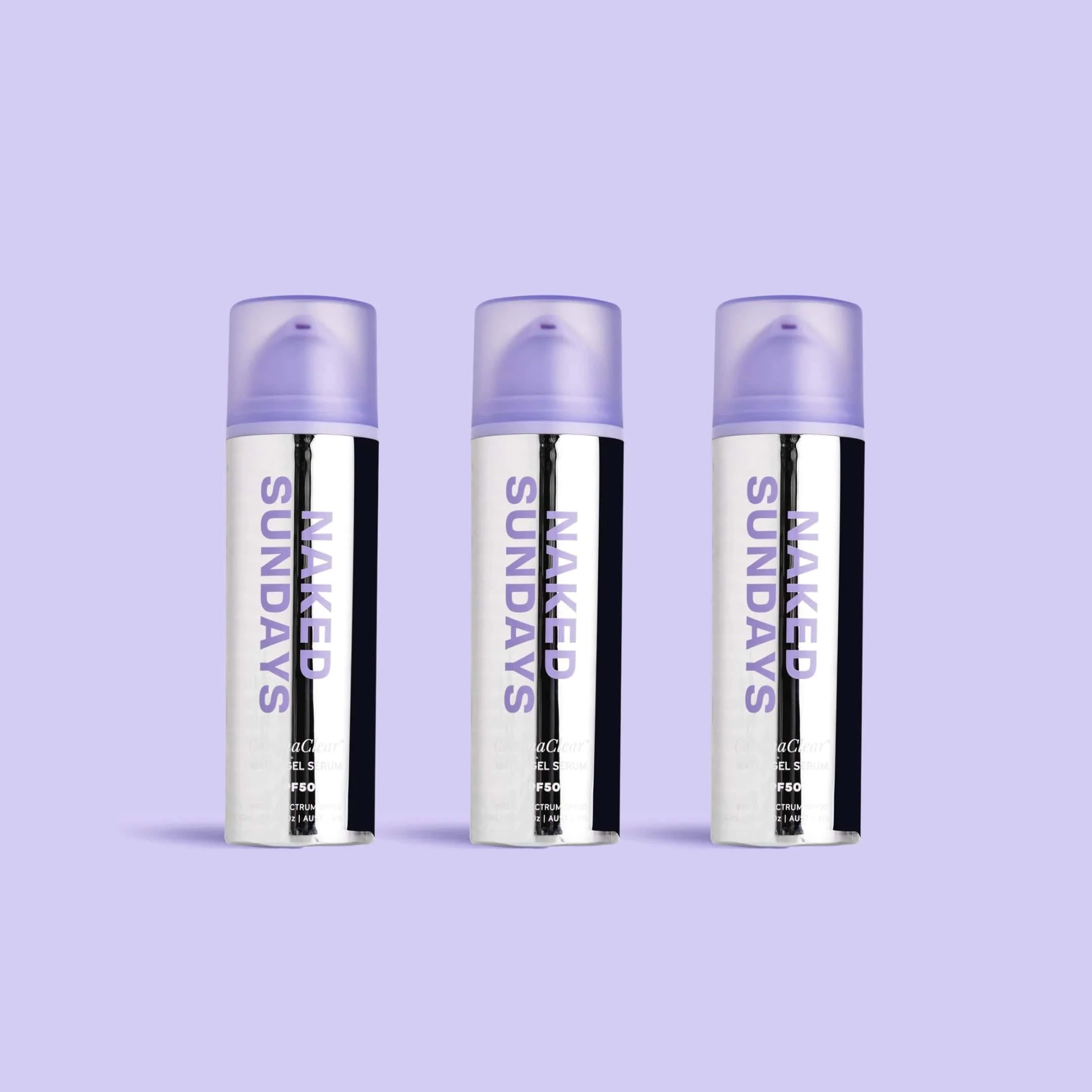 Jumbo Size Trio Variant - CabanaClear™ SPF50 Water Gel Serum