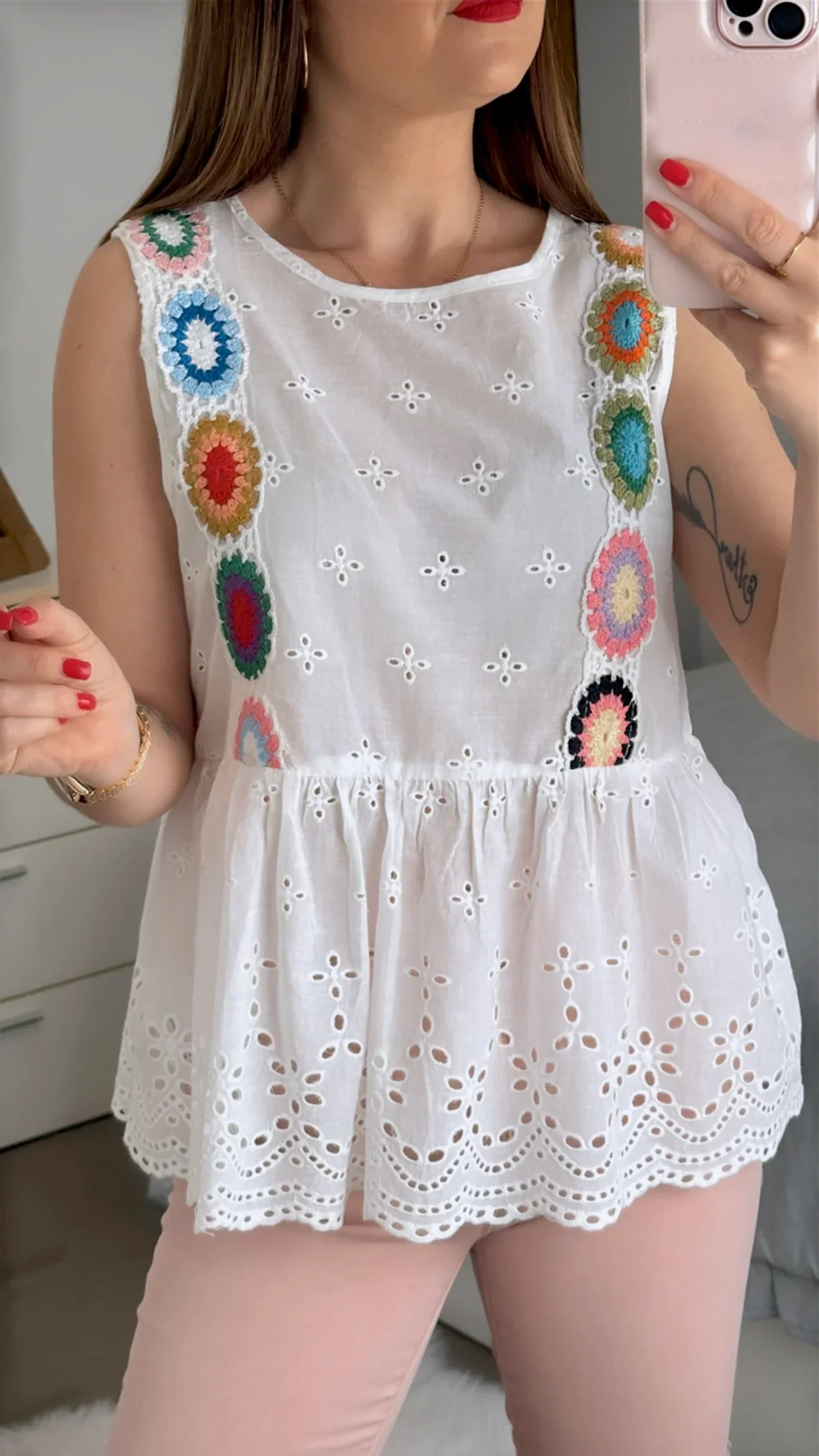 BLUSA TROQUELADA CRUZ