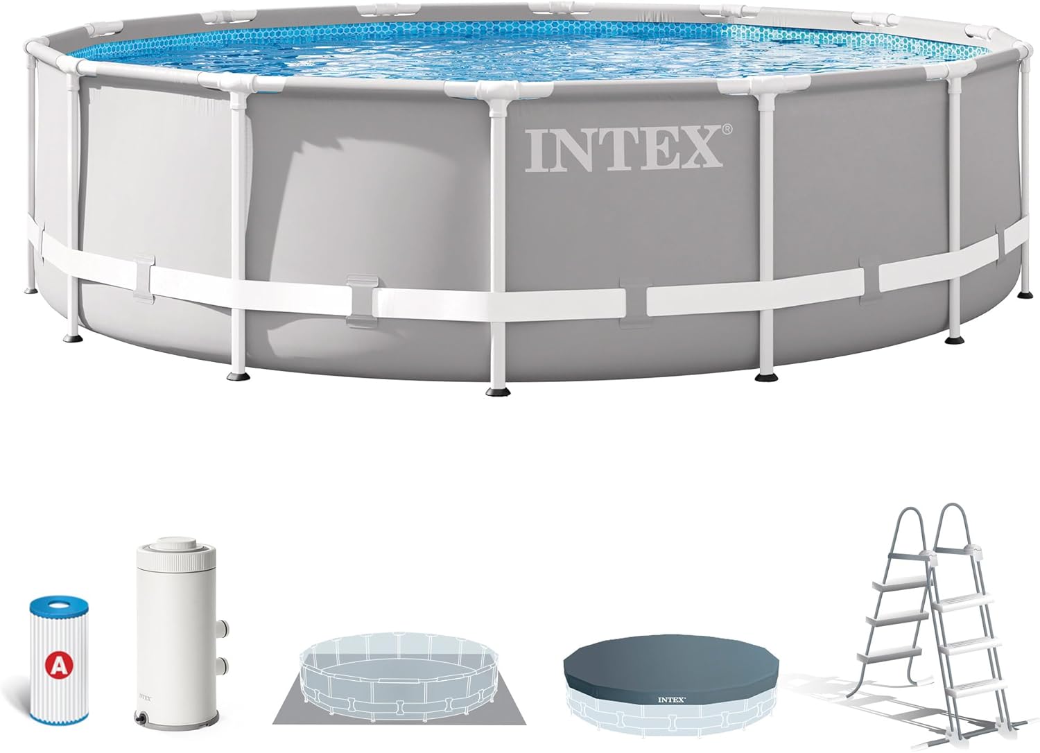 Intex 26720NP - Piscina elevada Redonda INTEX Prism Frame con depuradora