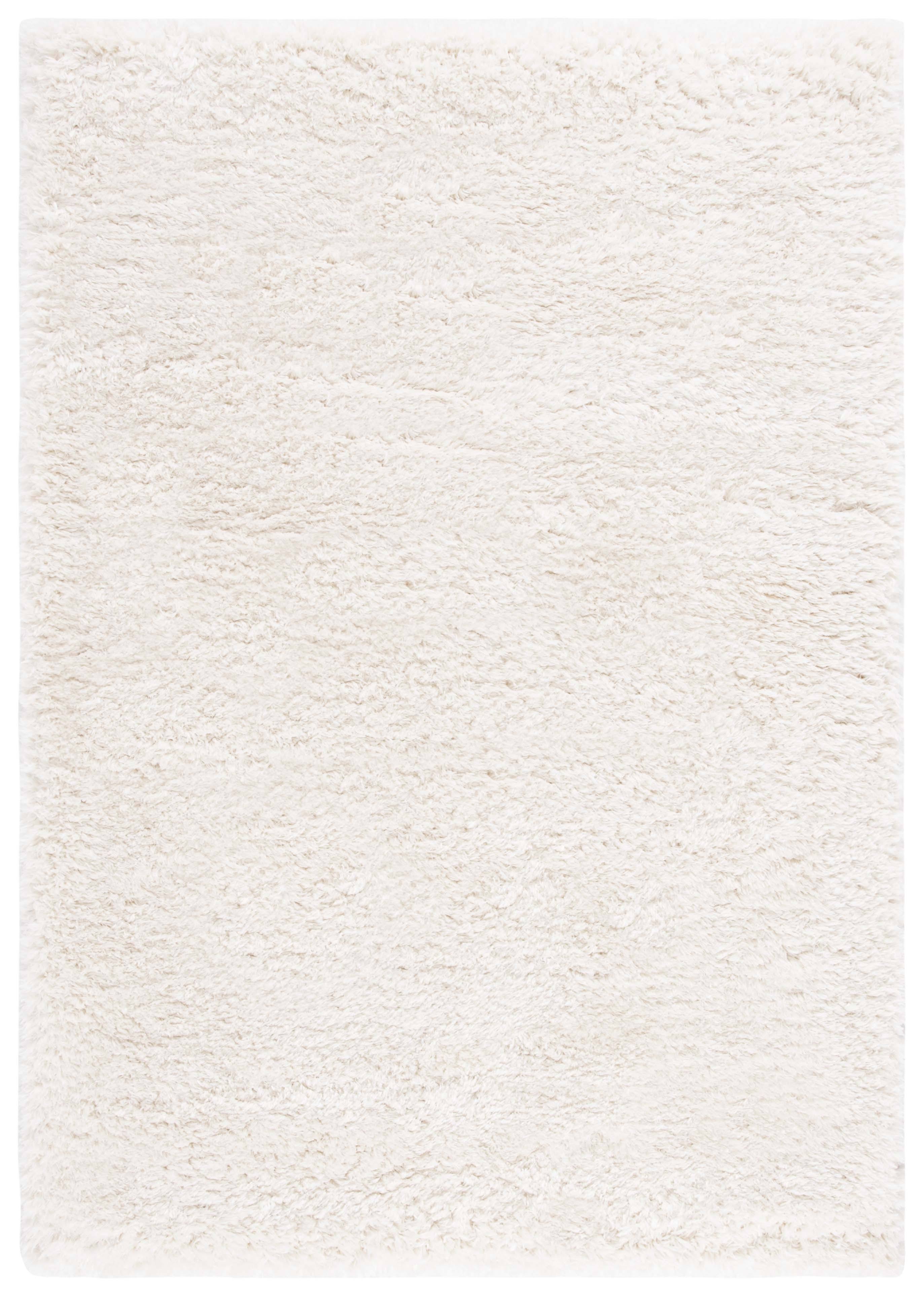 Safavieh Flokati Shag Collection FLK950B Ivory Rug - 6' 7" Square