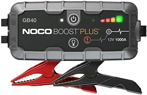 NOCO Boost Plus GB40 1000 Amp 12-Volt UltraSafe Lithium Jump Starter Box, Car Battery Booster Pack, Portable Power Bank Charger