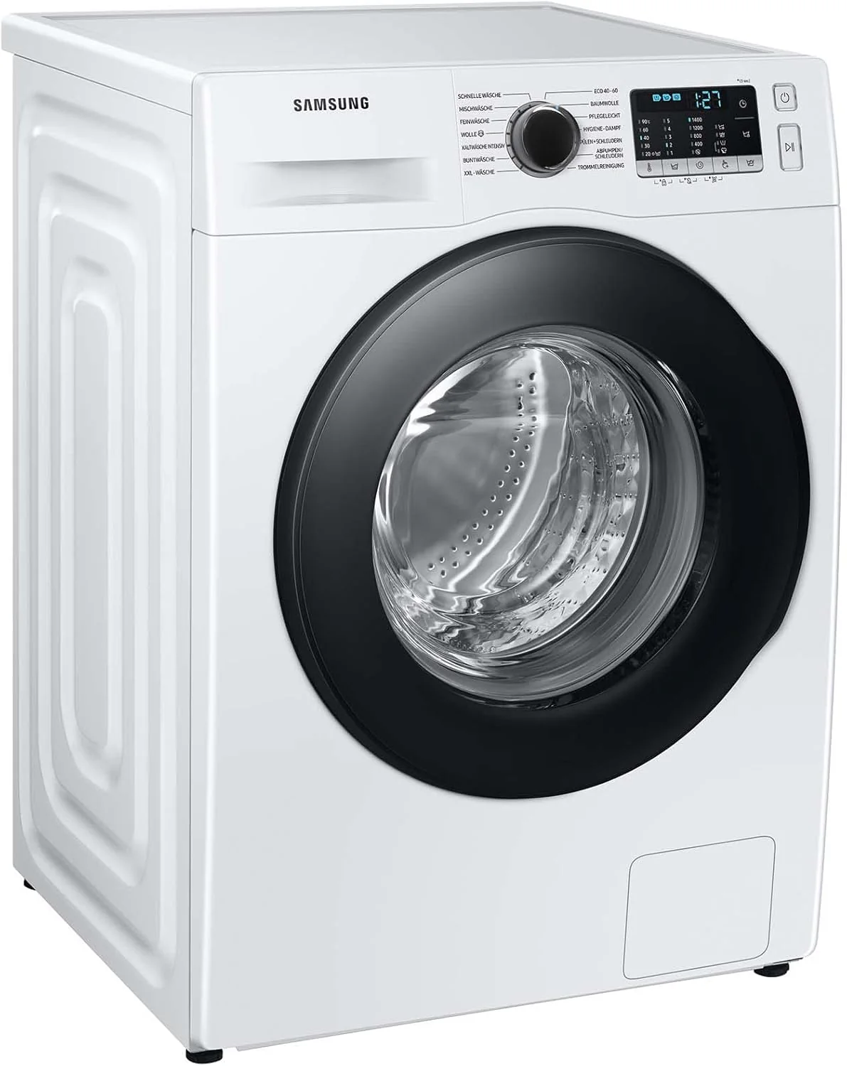 Samsung WW90T4048EE/EG Waschmaschine, 9 kg, 1400 U/min, Ecobubble, Hygiene-Dampfprogramm, FleckenIntensiv-Funktion, Digital Inverter Motor, Weiß