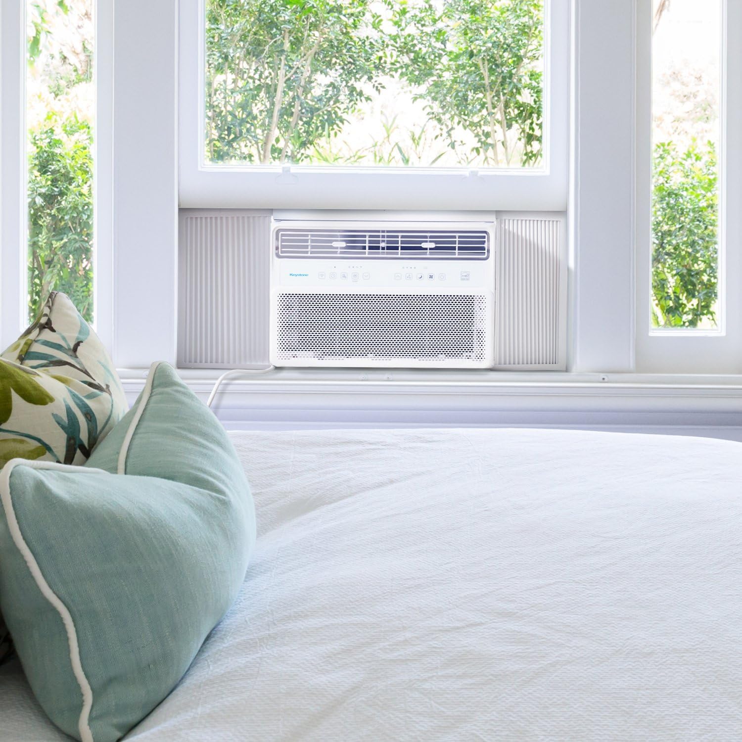 Keystone - Inverter-Klimaanlage 24000 BTU 230 V, Fenstermontiert, leiser Betrieb und hohe Effizienz, Fernbedienung, Wechselstrom-Fenstereinheit für Wohnung, Wohnzimmer