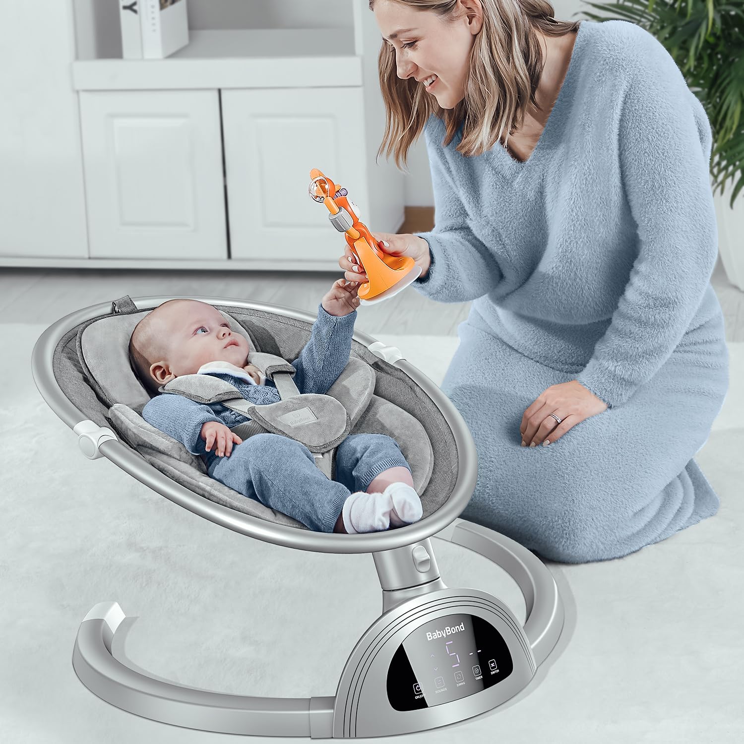 Infants BabyBond Bluetooth Speaker Positions