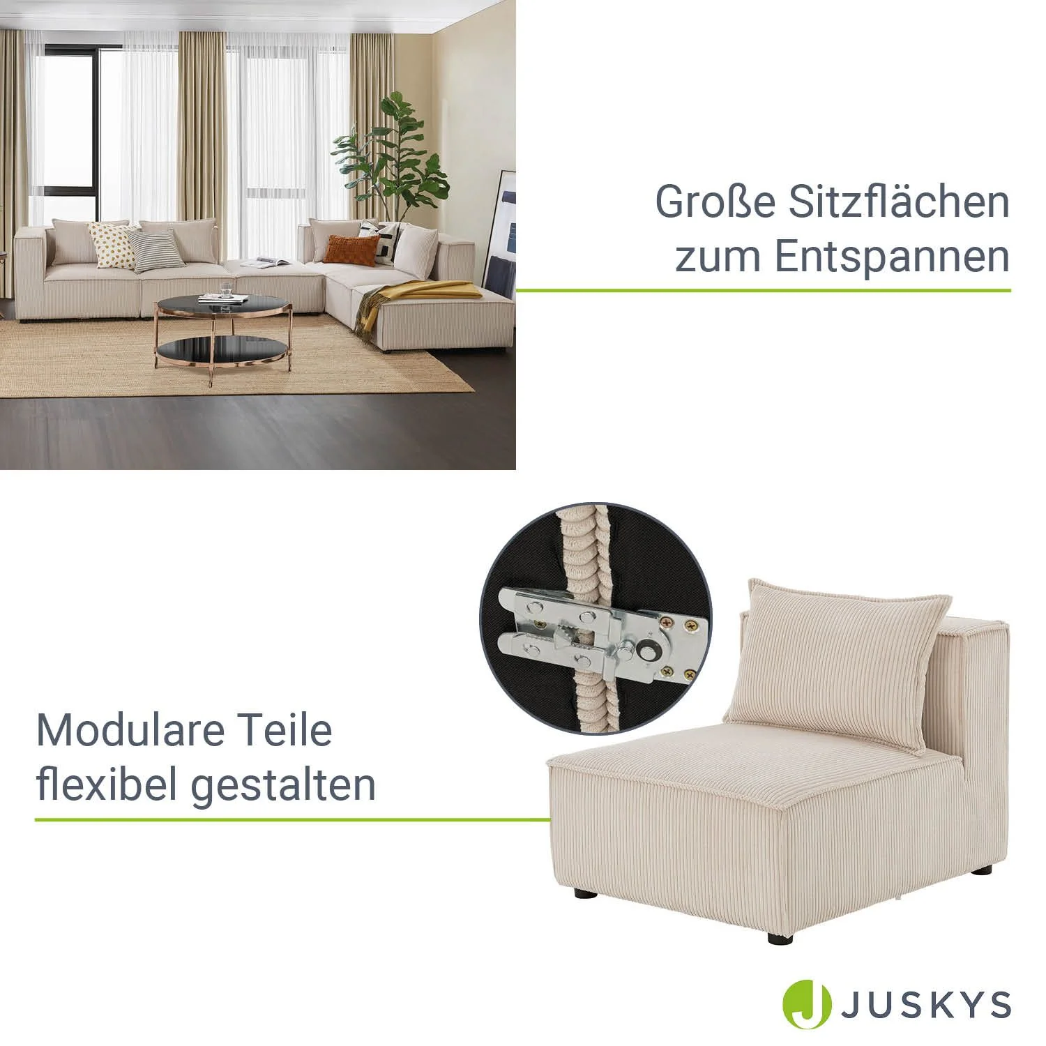 2025 Sofá modular Domas XXL – salón modulable