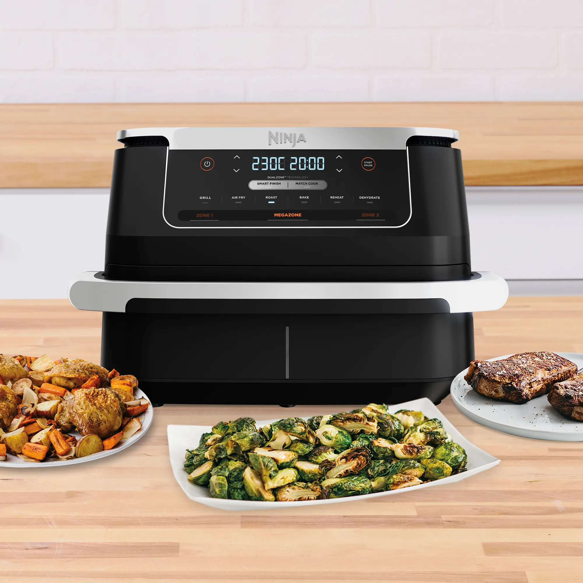 2025 Freidora de aire Ninja FlexDrawer™ con MegaZone™ de 6,6 L