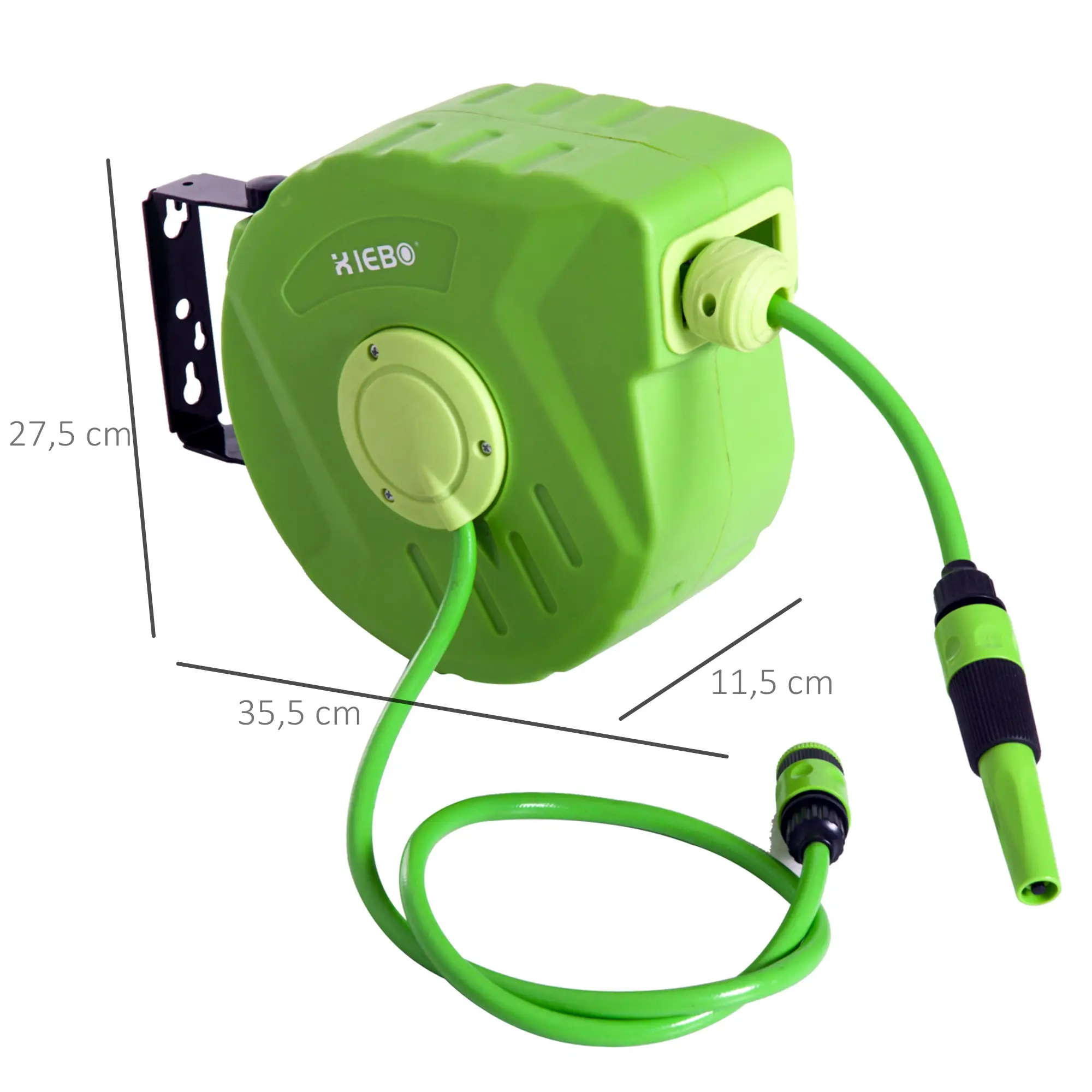 Durhand Schlauchtrommel Gartenschlauch Wickelautomatik schwenkbar