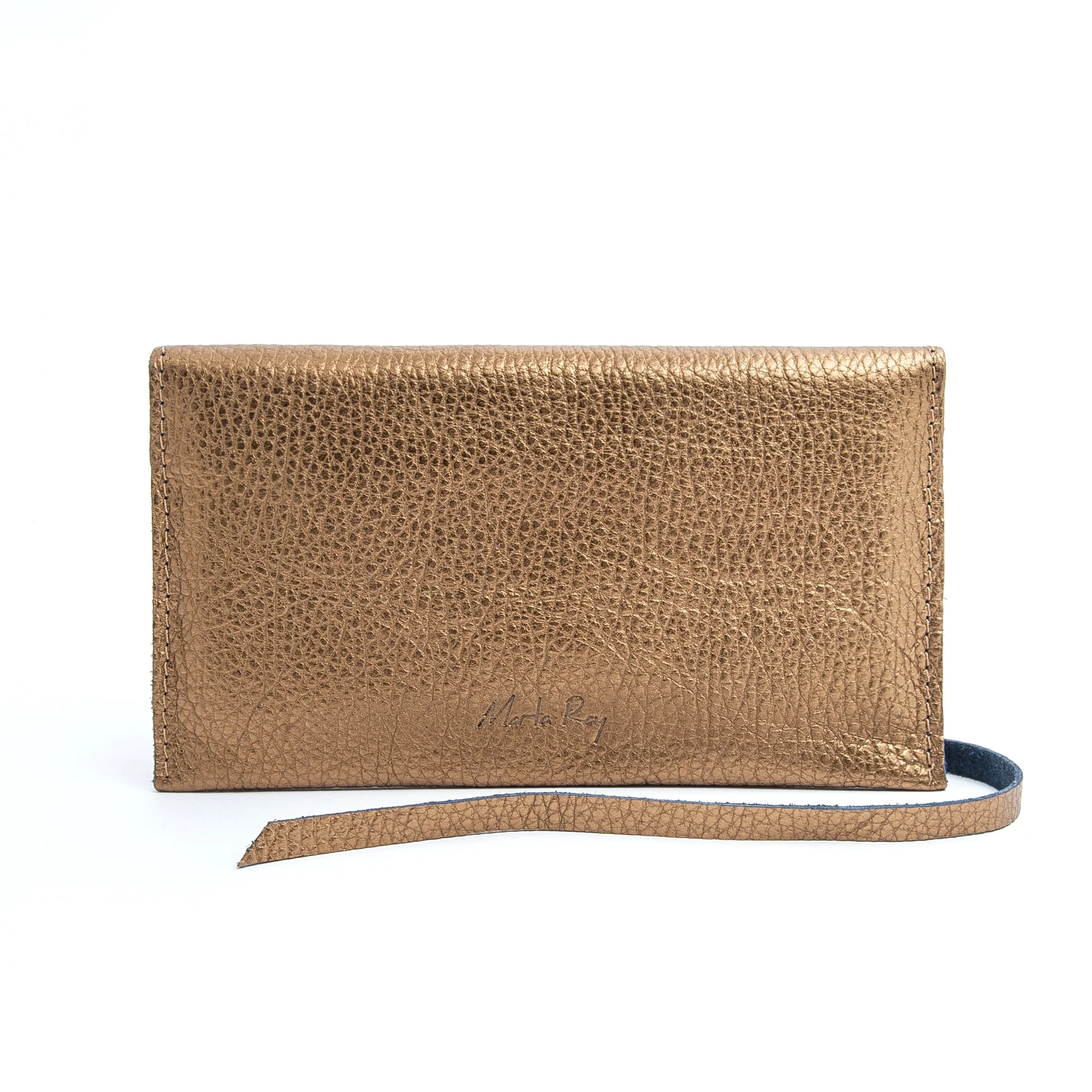 Fred bag organizer martellato laminato bronzo