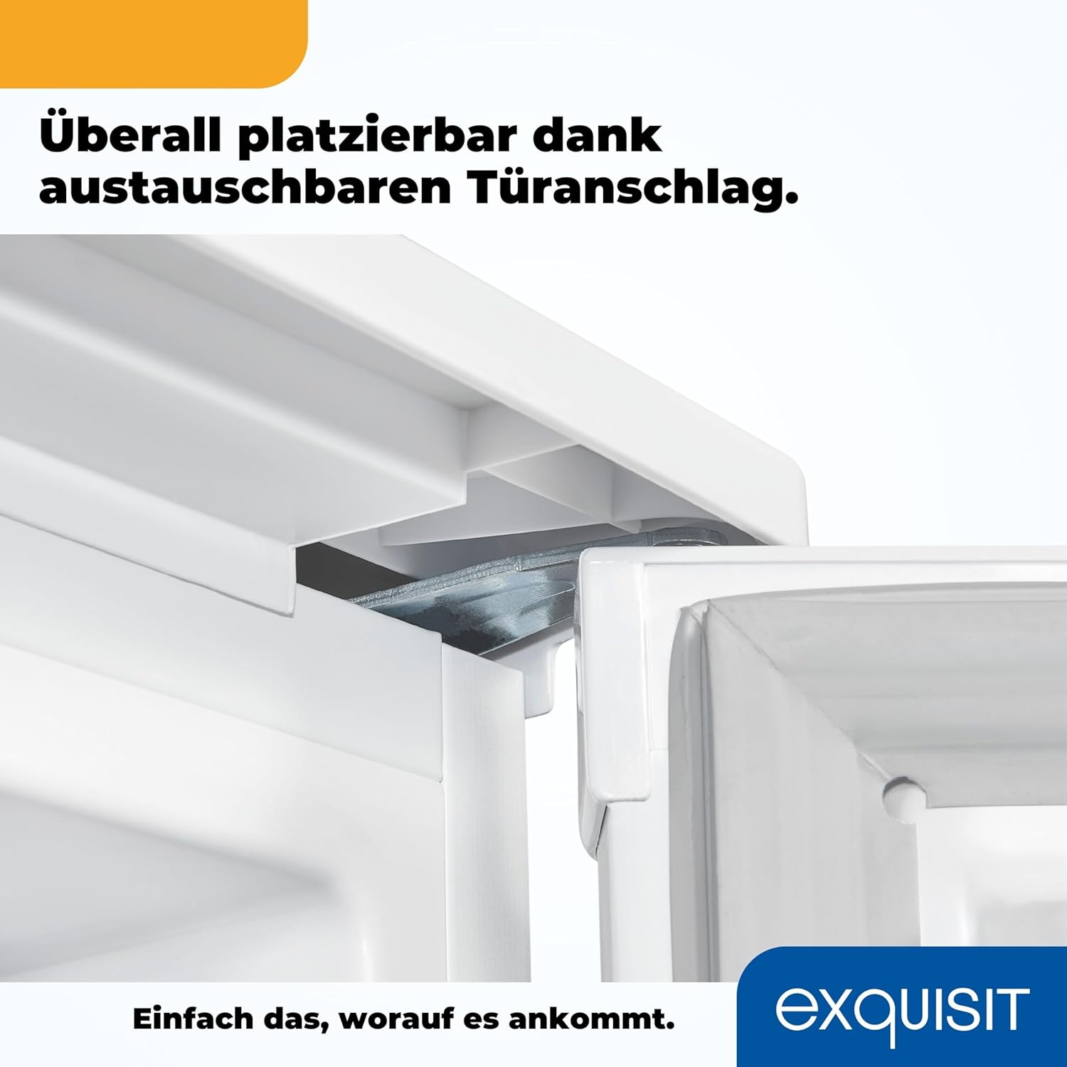 Exquisit Kühlschrank KS117-3-040D weiss | 81 L Volumen | Kühlschrank mit Gefrierfach freistehend | Gemüsefach | Freistehender Kühlschrank mit Gefrierfach