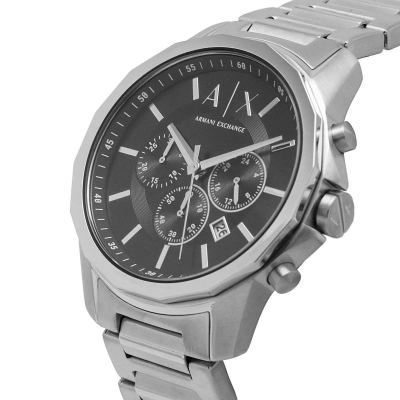 Armani Exchange Banks Chronograph Black Dial Men's Watch - AX1720