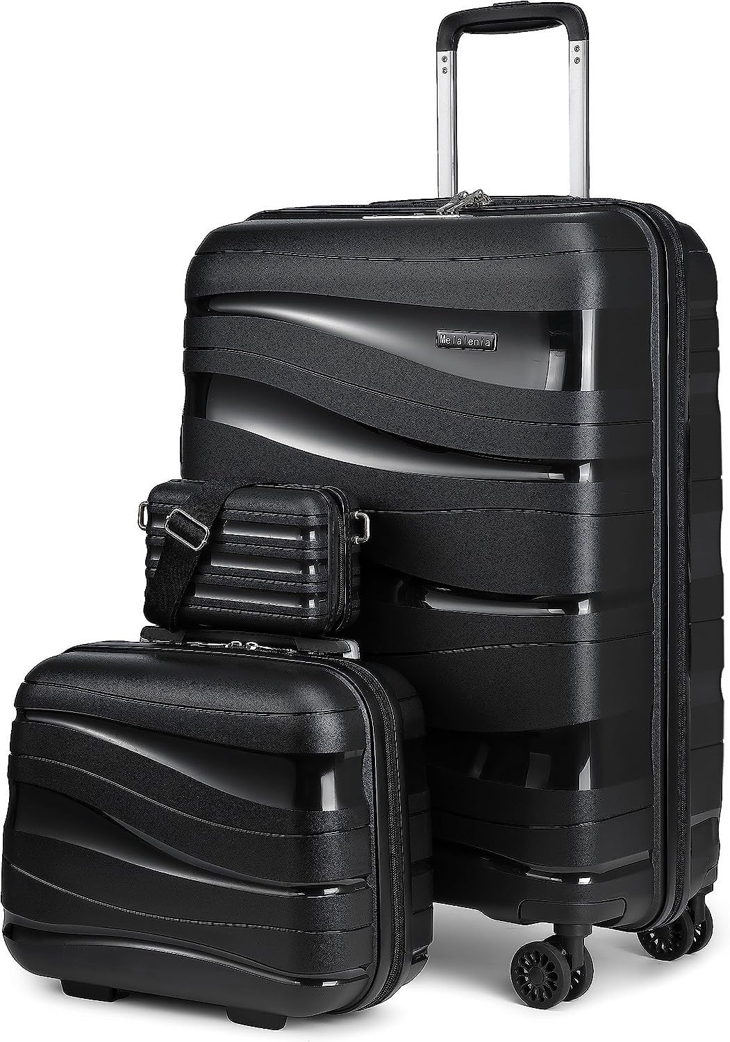 Melalenia - 5 Luggage Sets PP Hardside Spinner Luggage - (Expandable Carry-on Suitcase20