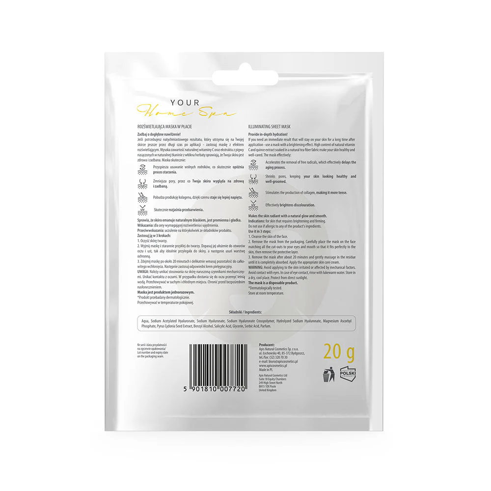 Apis Illuminating & Firming Sheet Mask | 20?g