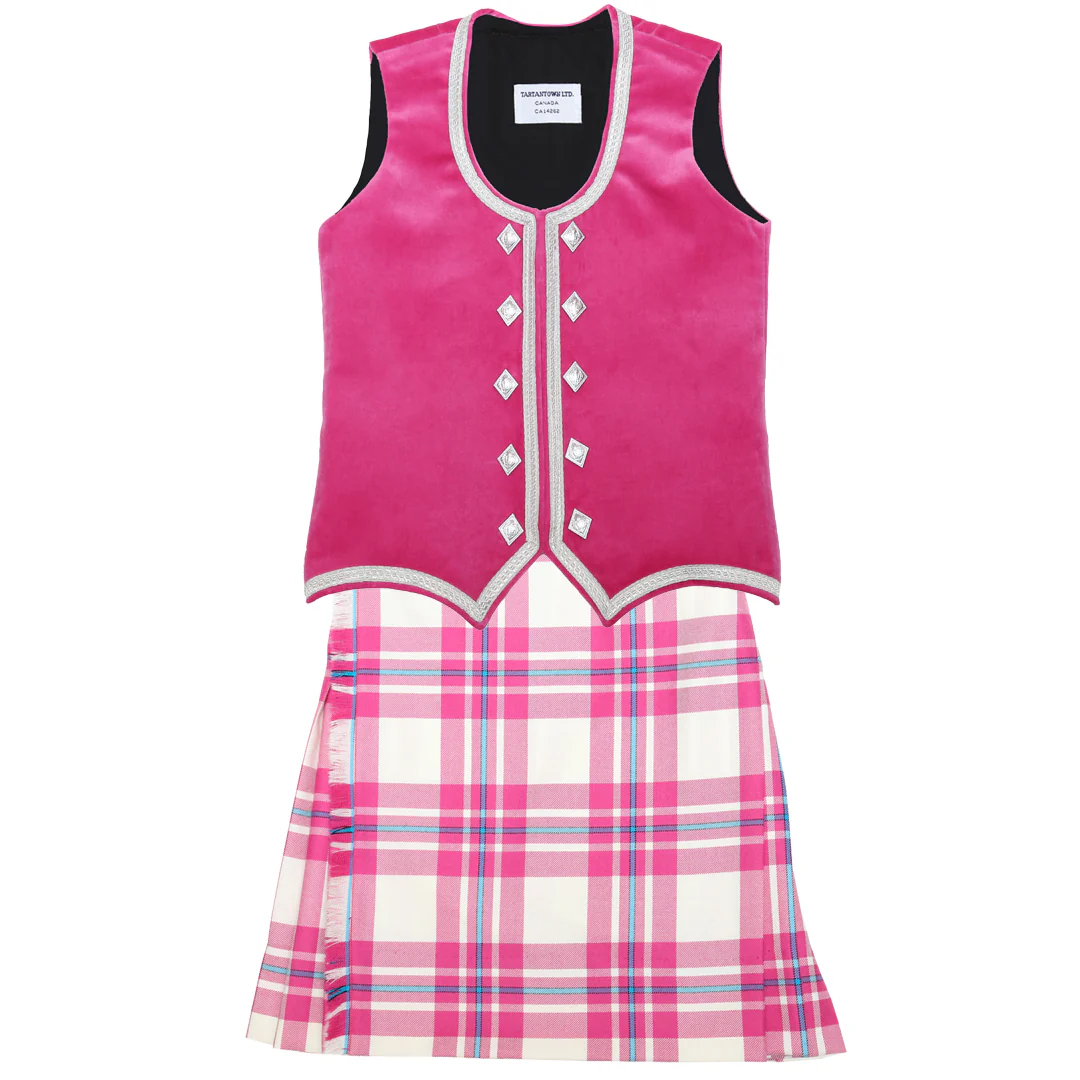 Size 8 Slim Raspberry McGregor Kiltie and Vest