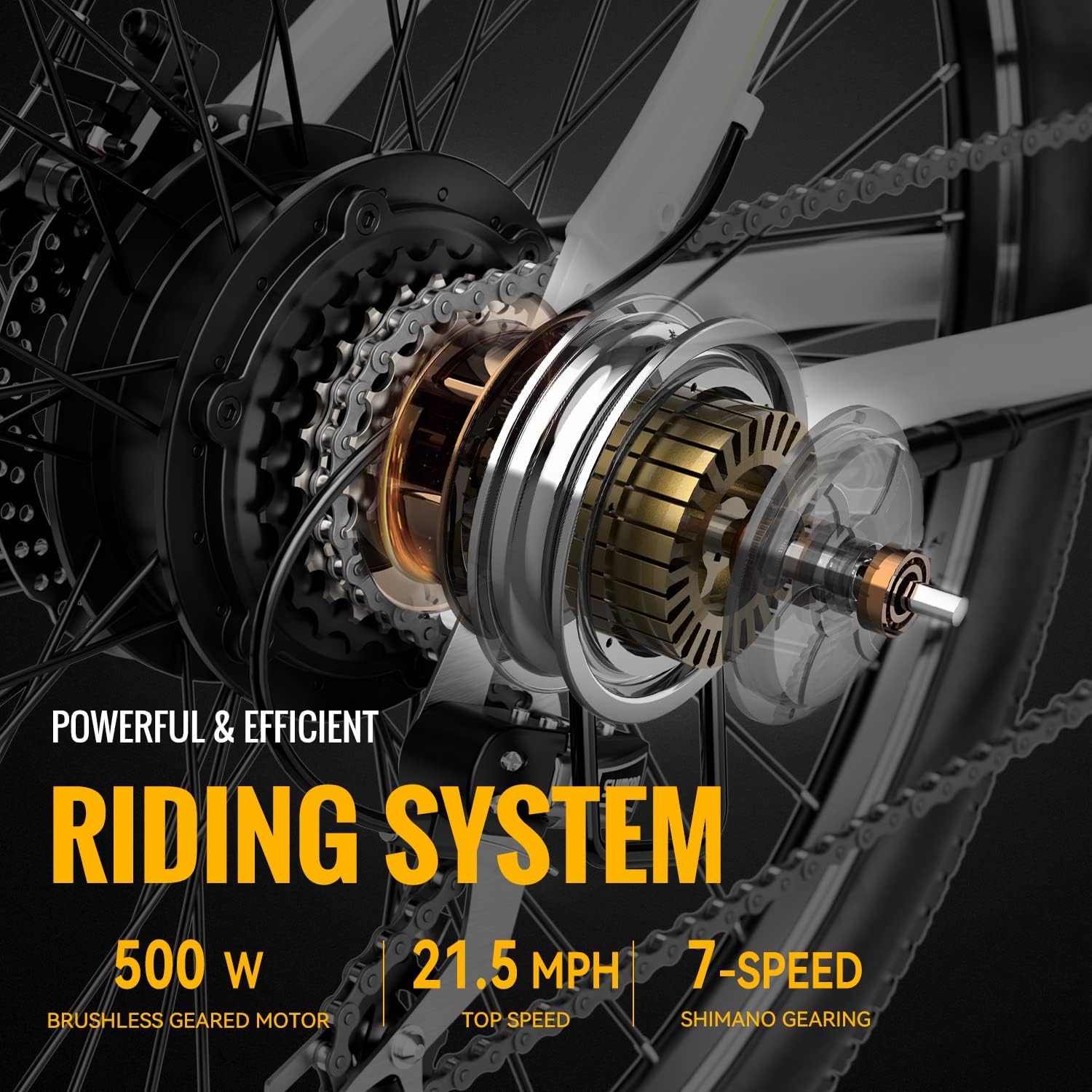 Heybike Race Max Electric Bike for Adults with 750W Peak Motor, 28mph Max Speed, 600WH Removable Battery Ebike, 27.5 Electric Mountain Bike with 7-Speed and Front Suspension