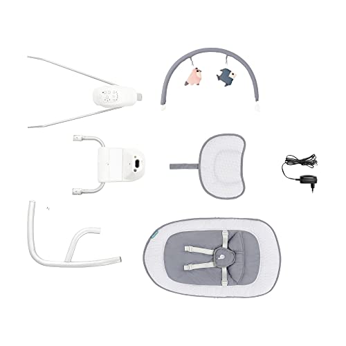 Babymoov Swoon Light Altalena elettrica Multifunzione, Legno, Grey, 1 unità (Confezione da 1) : Prima infanzia