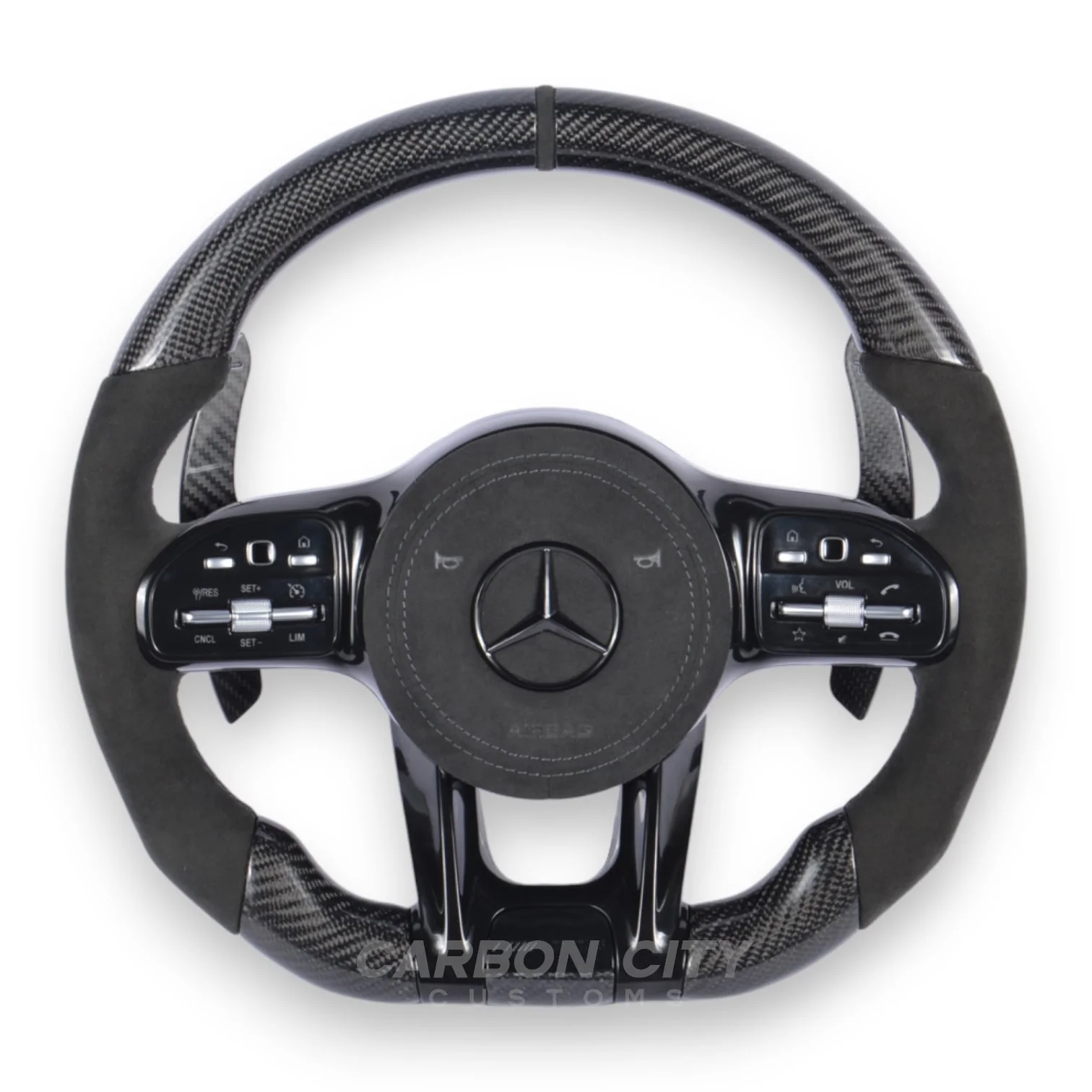 Mercedes-Benz 2020 AMG Performance Style Customizable Steering Wheel (Fits 2010+ All Models)
