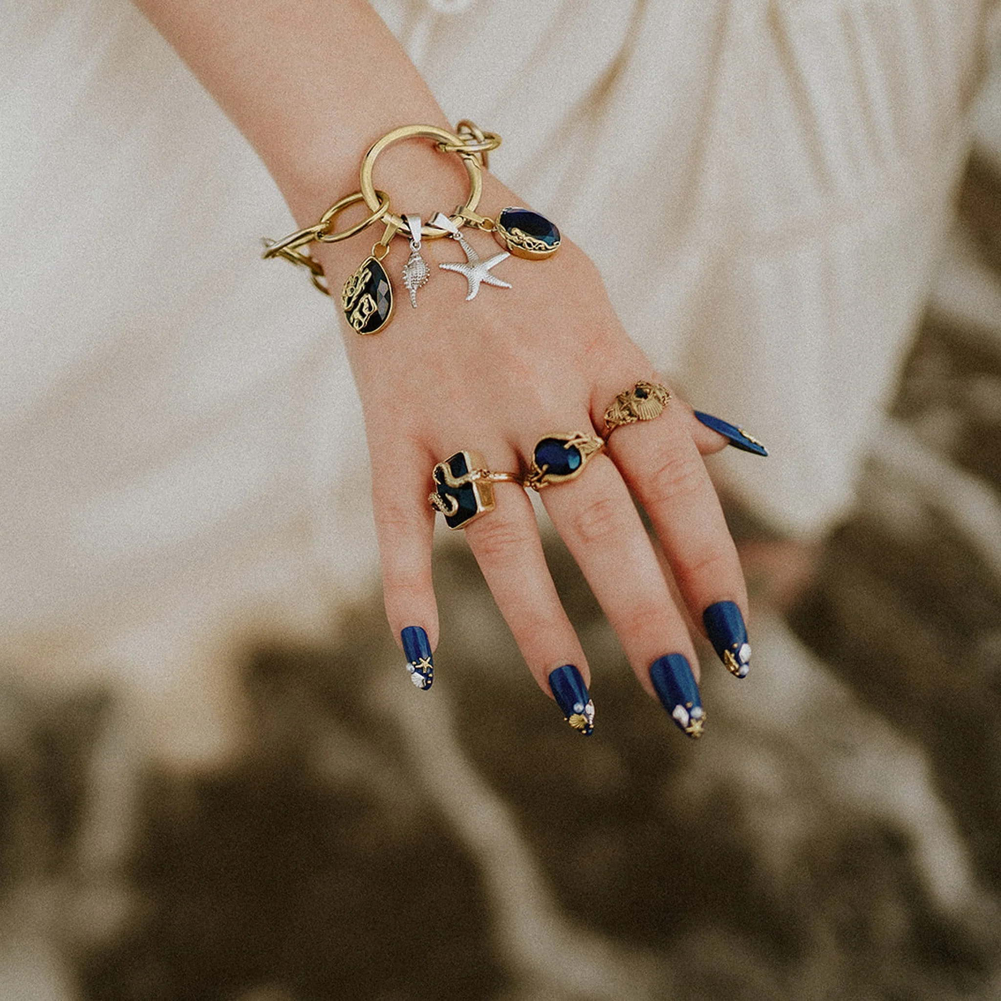 Charm Coven Tentacle of the Tides Gold Charm