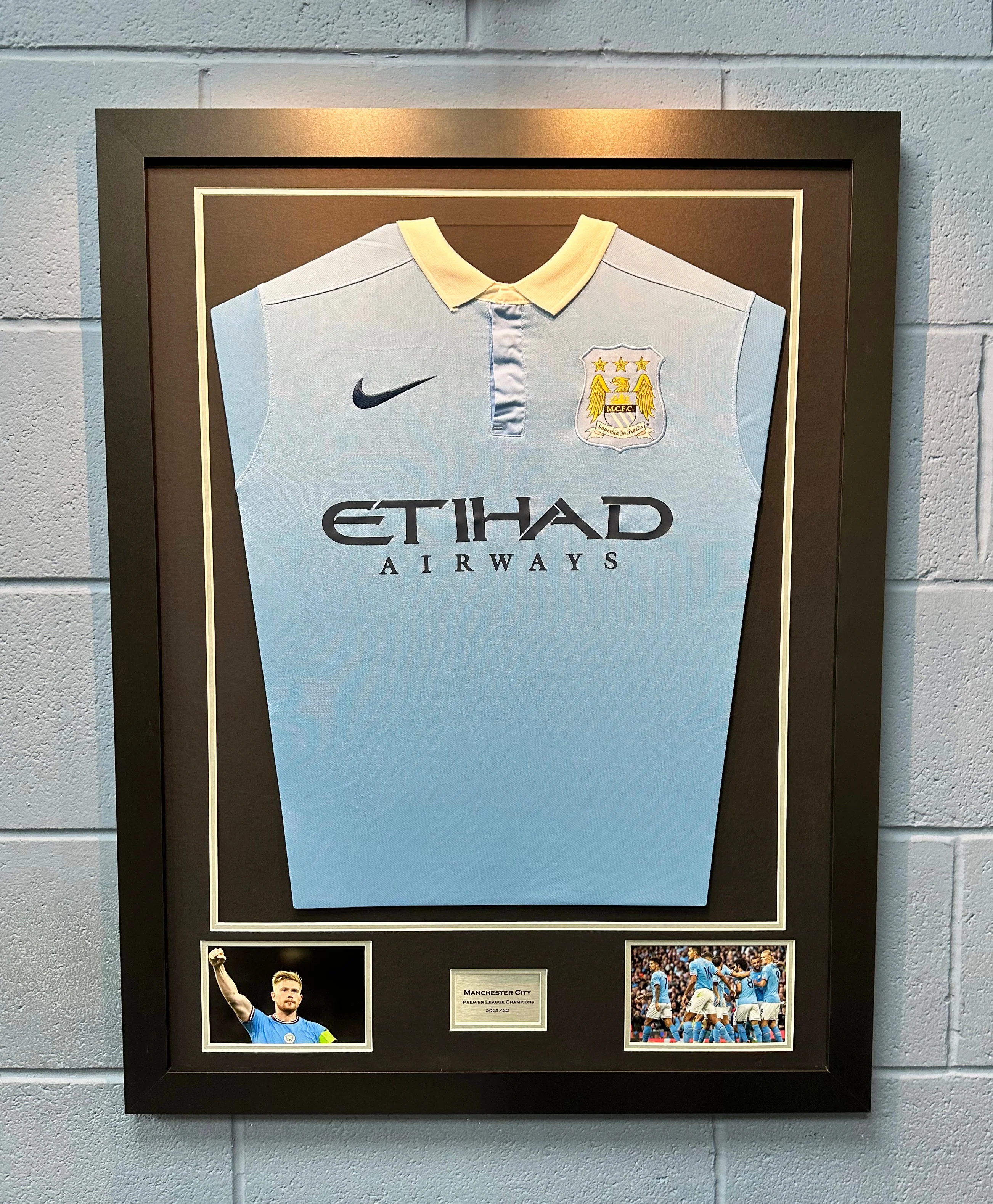 Football Shirt Framing Kit Large. TWIN PACK with free personalised plaque.