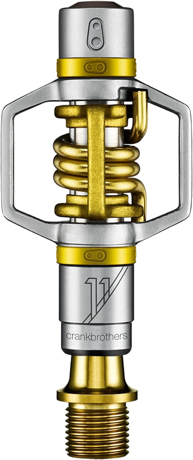 Crankbrothers Eggbeater 11 Titanium Road Bike Pedals, Gold, Lightweight, Unisex Adult