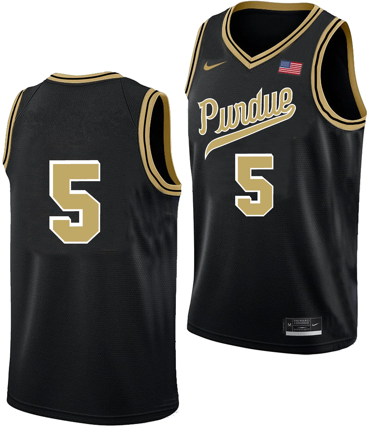 Men's #5 Liam Murphy Purdue Boilermakers College Basketball Jersey