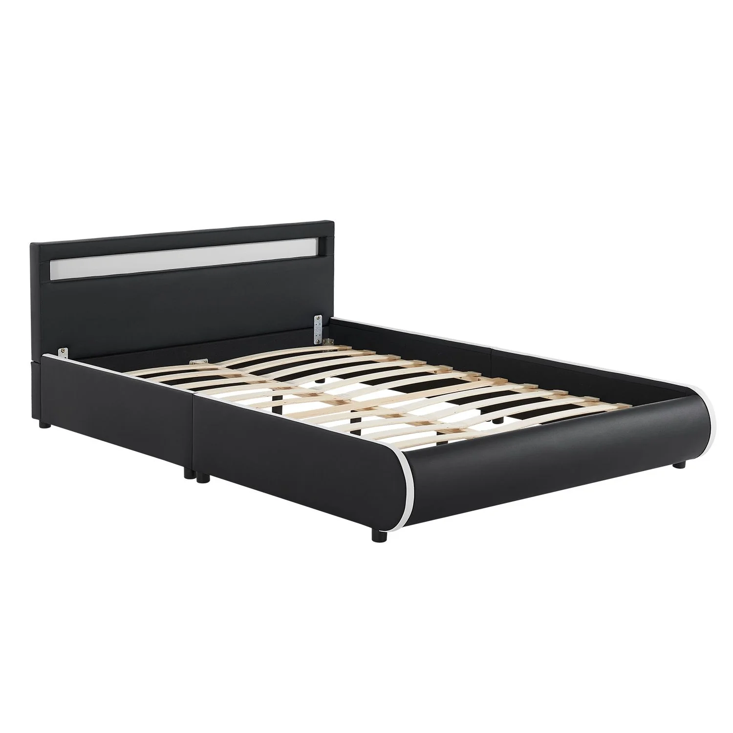 2025 Cama tapizada Sevilla 140x200 cm en blanco