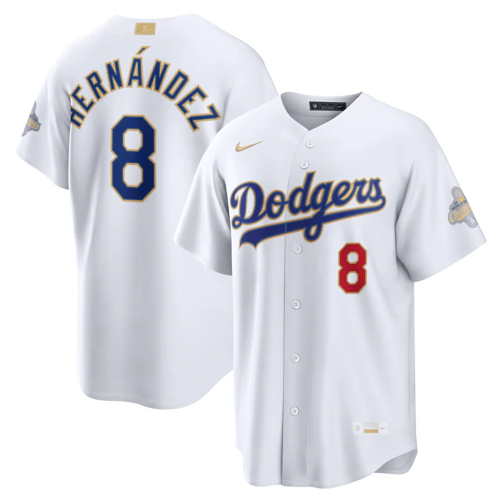 Men's #8 Enrique Hernández Los Angeles Dodgers Baseball Jersey