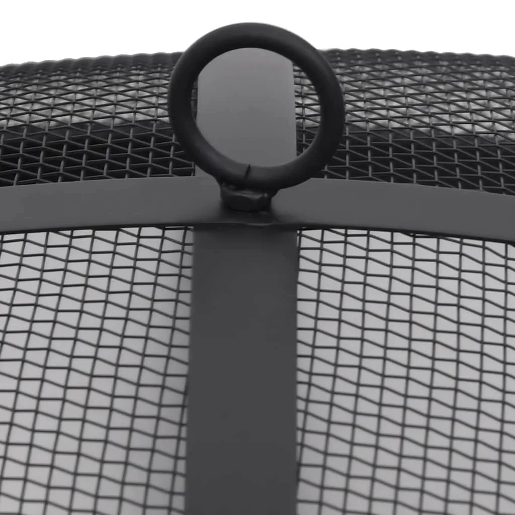 2025 Brasero con rejilla de acero inoxidable de 76 cm, fogón, atizador, pantalla contra chispas