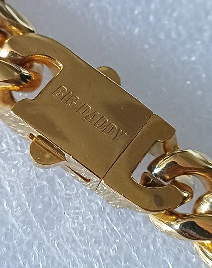 Big Daddy 12MM Cuban Link 18K Gold Chain 30 Inch (Defect)
