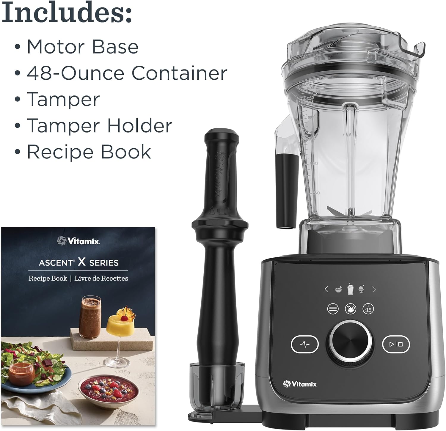 Vitamix Ascent X4 Blender, Professional-Grade, 5 Preset Blending Programs, 48-ounce Container, Self-Cleaning, Brushed Stainless