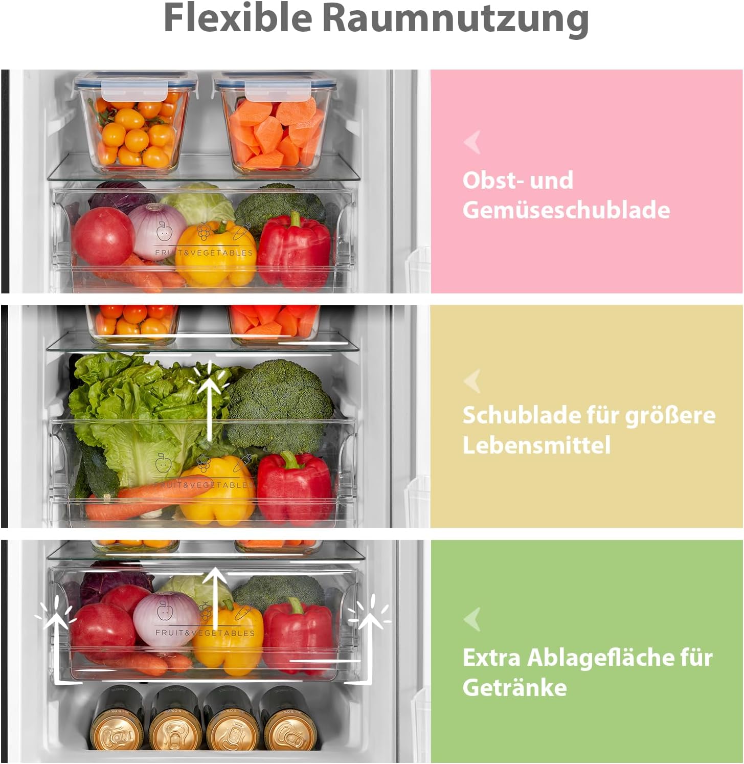 Comfee‘ Kühlschrank mit Gefrierfach RCB169DK2(E) | 174L Kühl-Gefrierkombination (115L Kühlteil + 59L Gefrierteil), 150 cm Höhe | 195 kWh/Jahr, Low Frost, Leise 39 dB | LED-Licht | Freistehend, Schwarz