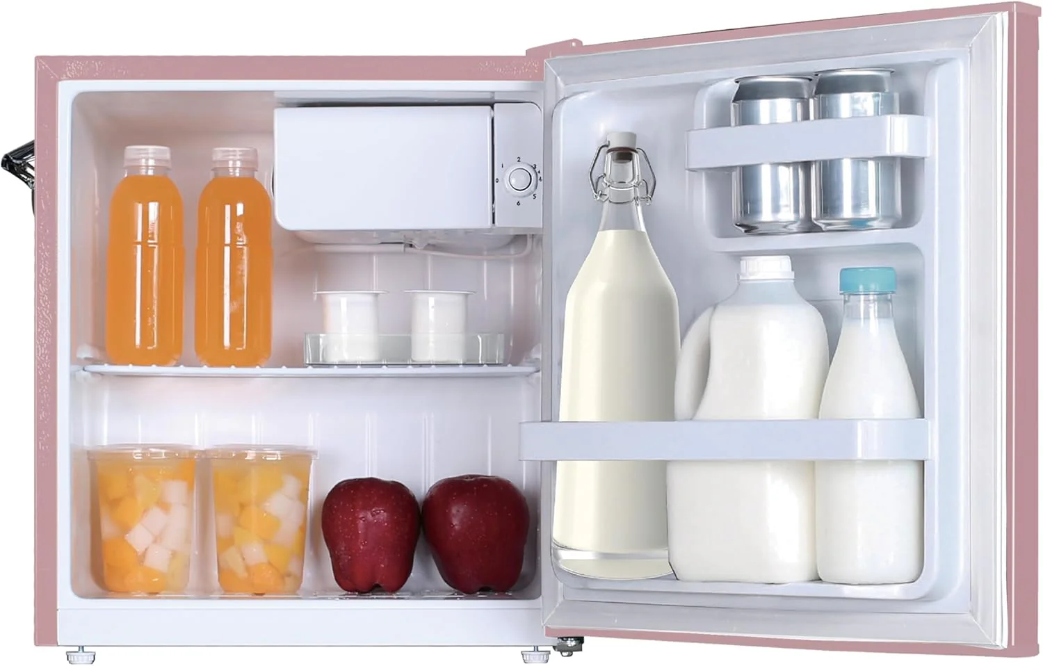 Frigidaire EFR176 Retro Compact Fridge with Chiller Mini Refrigerator with Built-in Bottle Opener for Office, Bedroom, Dorm Room or Cabin, 1.6 cu ft 16