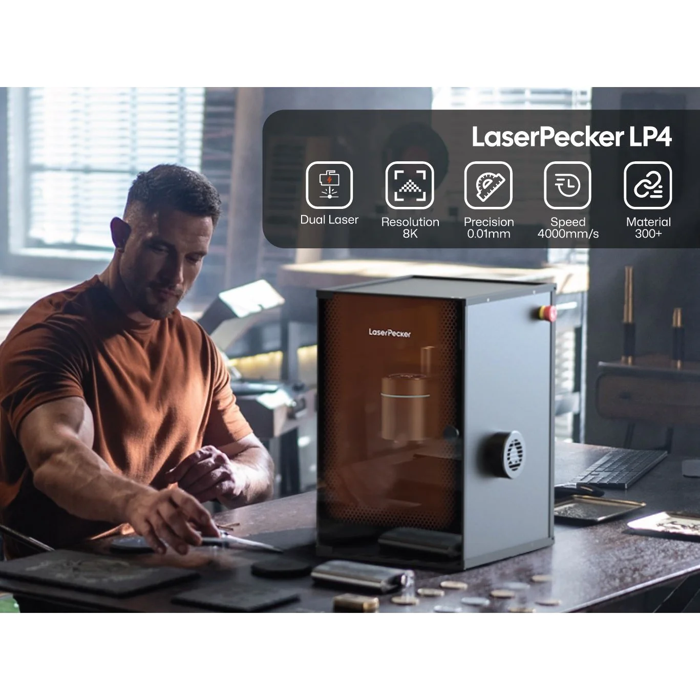 Laserpecker Lasergerät LP4 Safeguard CH, inkl. Protective Box