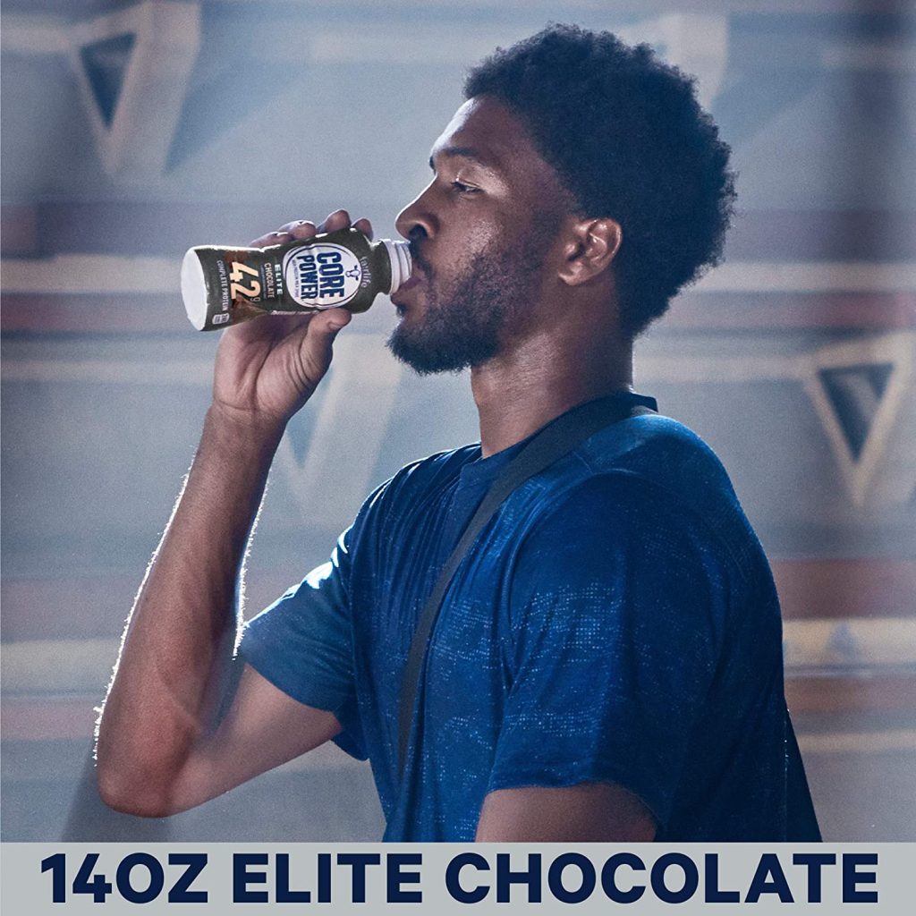 Core Power Elite Chocolate Protein Shakes 42g, 14 Fl Oz, Pack of 12 �?Workout Recovery Drink
