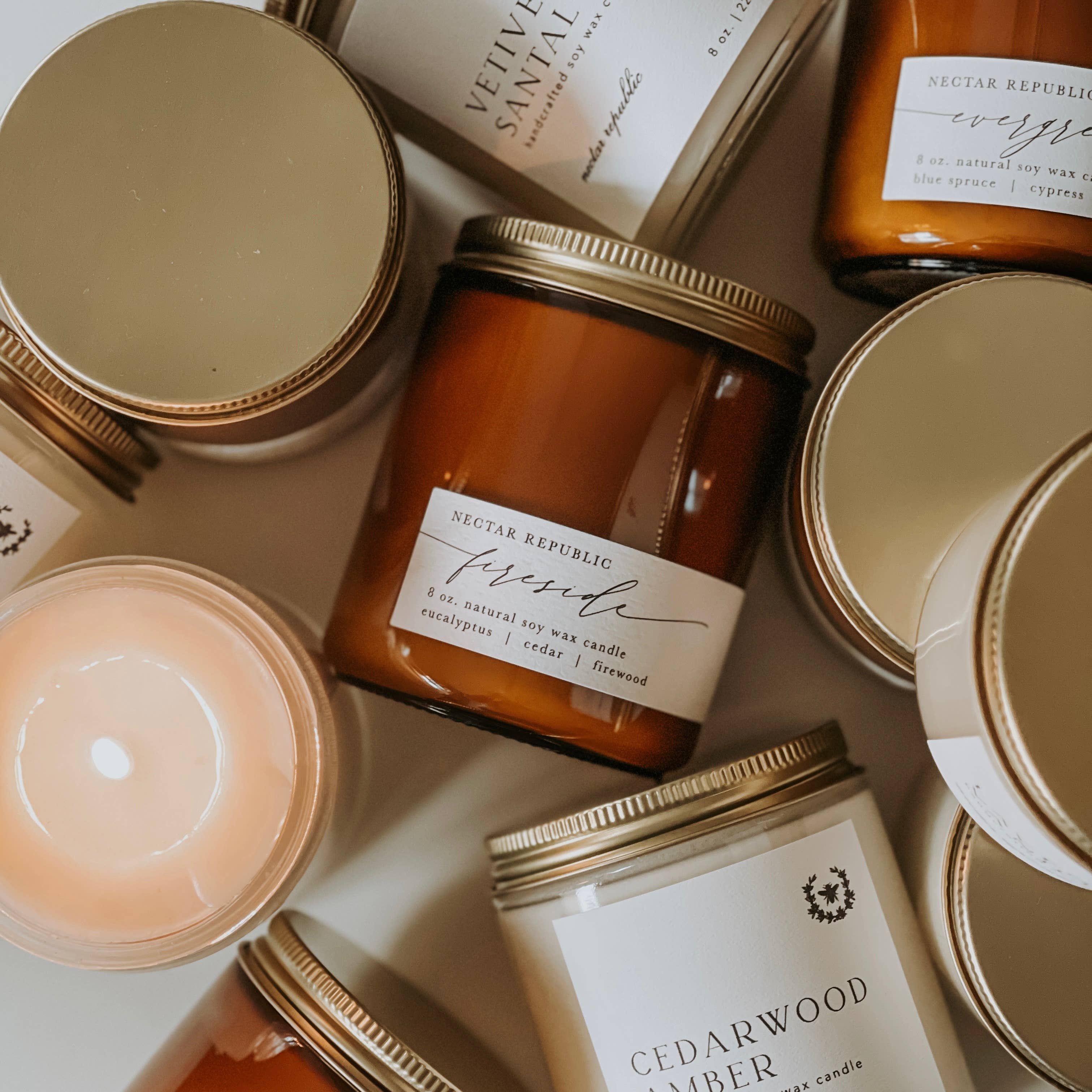 White Birch : Jar Soy Candle Nectar Republic