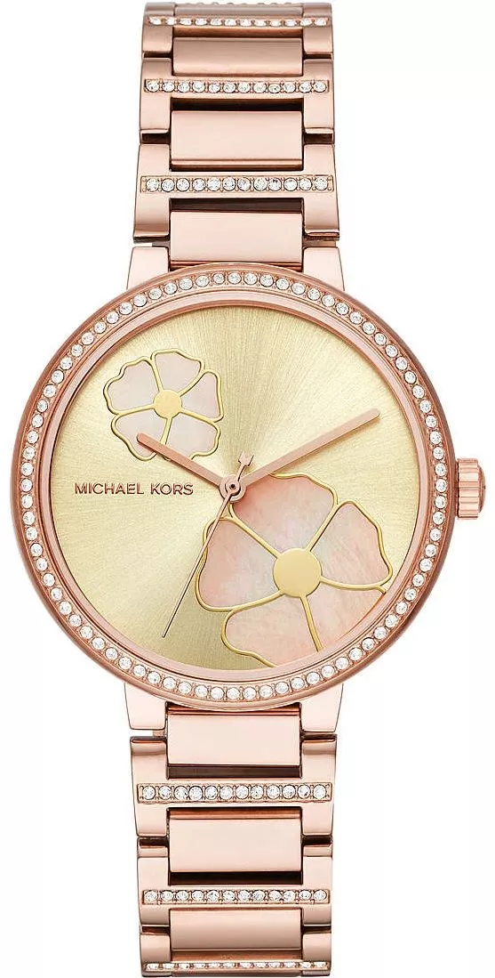 Michael Kors Courtney Gold/Champagne Dial Rose-Gold Women's Watch - MK3836