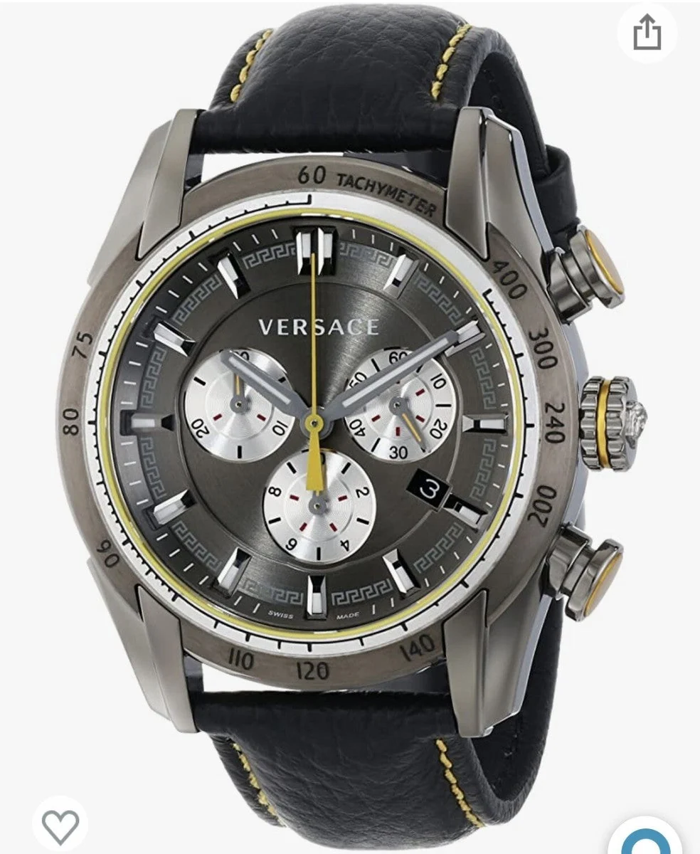 Versace V-Ray Chronograph Grey Dial Men's Watch VDB020014