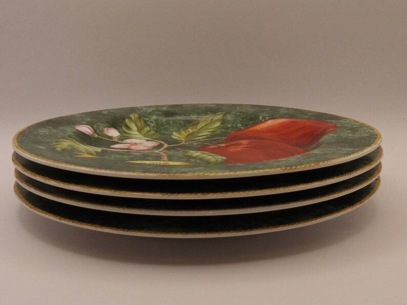American Atelier ‘Lattice Fruit’ 4-Piece Plate Set, 8.125′′ Diameter