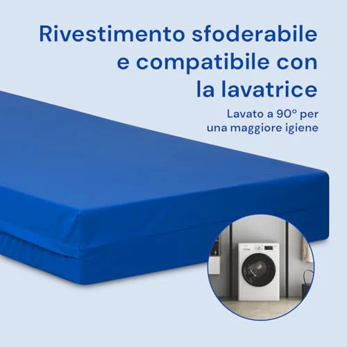 Geriafy   Materasso singolo antidecubito per ospedale articolato | 3 cm Viscoelastico | Tessuto sanitaria impermeabile (90x190) : Amazon.it: Casa e cucina
