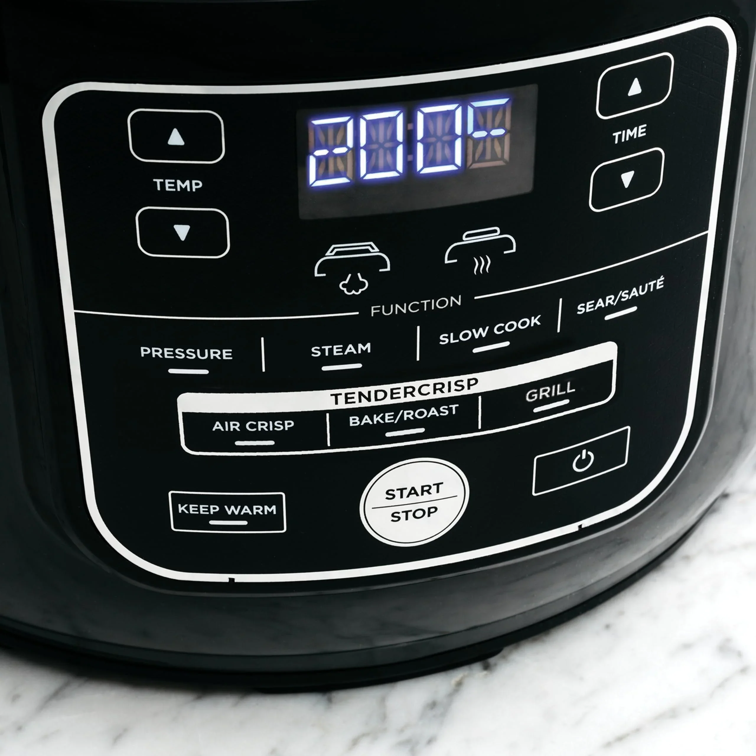 2025 Ninja Foodi Olla Multifunción, 6 L, olla multifunción 7 en 1, olla a presión rápida, freidora de aire caliente, cocción lenta, parrilla y más, acero cepillado y negro, OP300EU