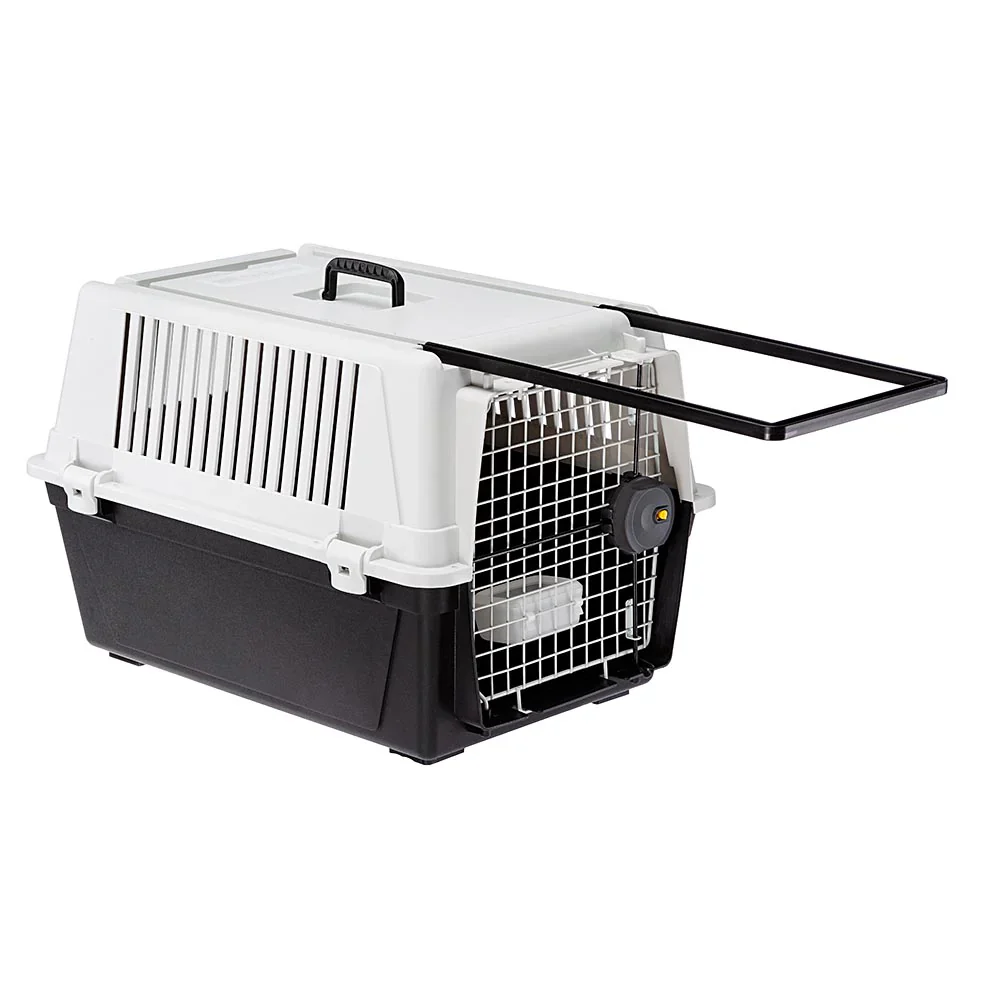 2025 Atlas 40 – Transportín para perro de tamaño mediano, seguro, ventilado y conforme a la normativa IATA. Con asa práctica, comedero y accesorios opcionales
