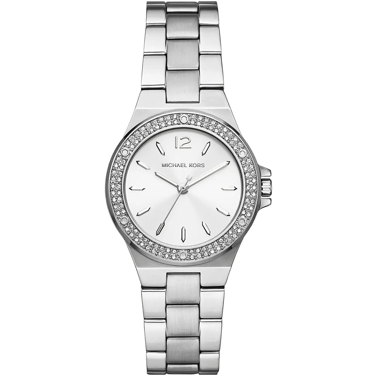 Michael Kors Mini Lennox Pavé Silver-Tone Women's Watch - MK7280