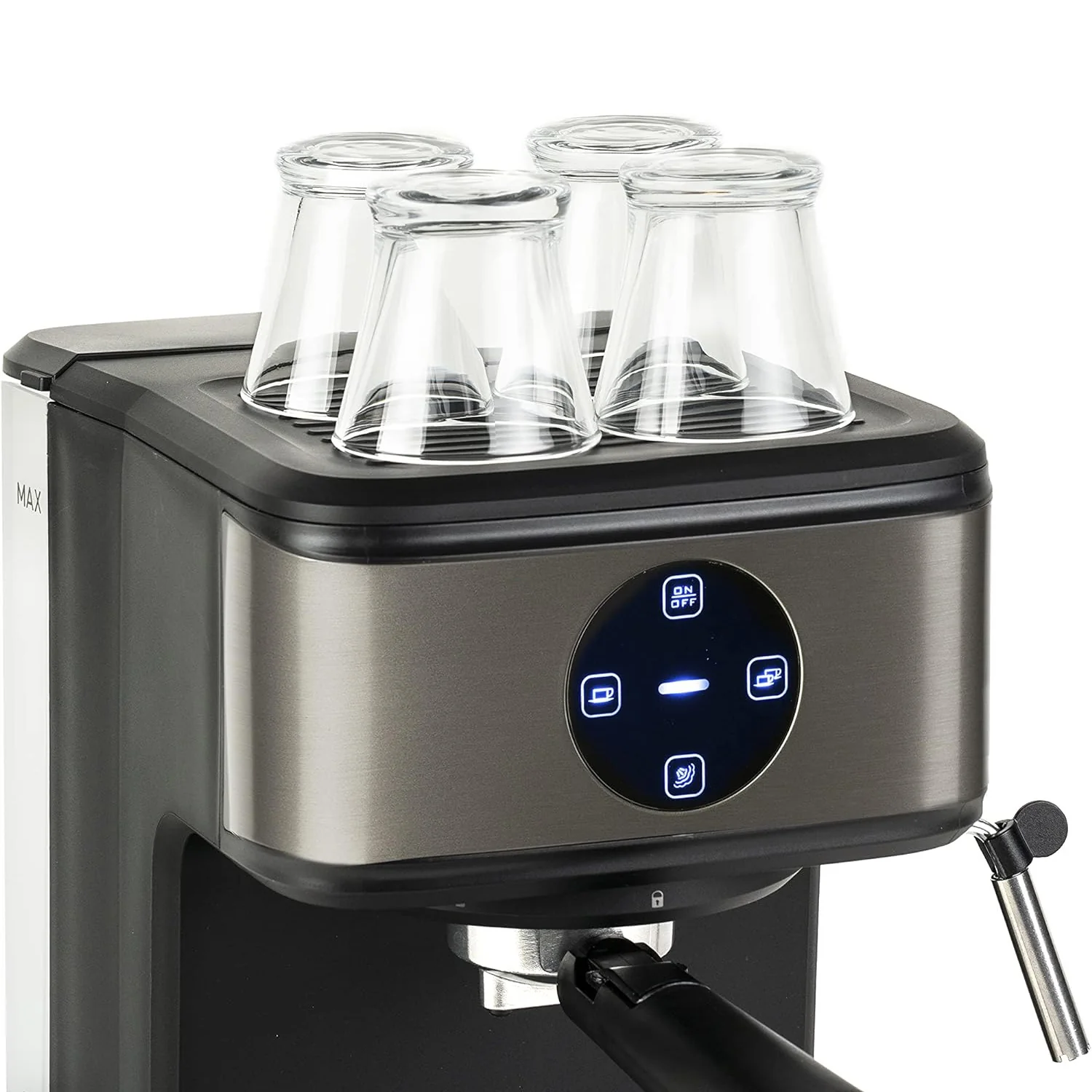 Macchina Per Caffe Espresso Macinato Con Pannello Touch 1,5l 850w