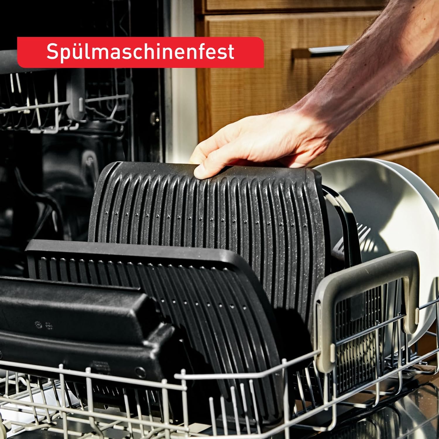 Tefal OptiGrill Elite XL Kontaktgrill, automatische Garzeitanpassung, perfekte Ergebnisse, 16 Programme, digitales Display mit Garstufenanzeige, abnehmbare XL-Platten, Elektrogrill, schwarz, GC760812