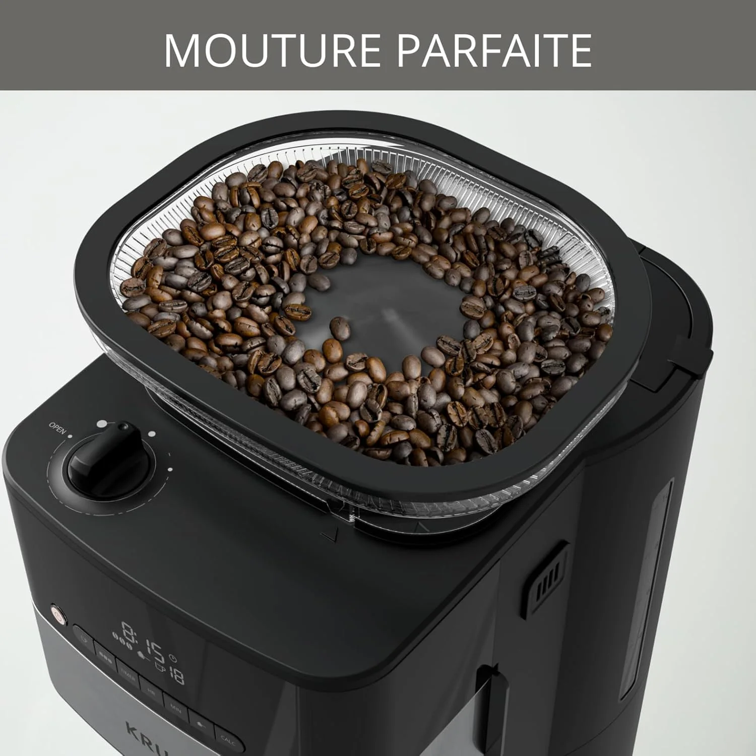 2025 Krups Grind and Brew KM8328 Cafetera de Filtro con Molinillo, 1.25 L, 10–15 Tazas