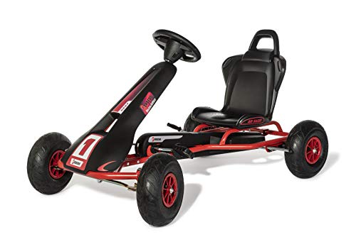 Ferbedo Go AR 8R 112012 (Gokart/Kart in nero/rosso con volante sonoro e pneumatici, a partire da circa 5 – 11 anni) : Amazon.it: Giochi e giocattoli