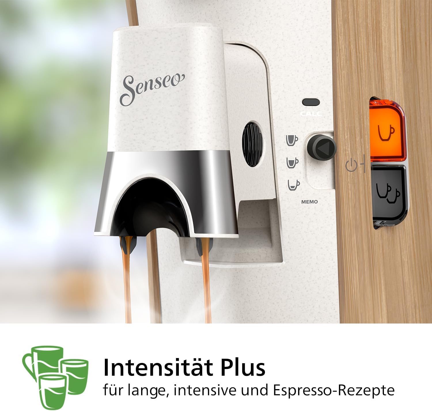 Philips Senseo Select CSA240/20 Kaffeepadmaschine (Kaffeestrkewahl Plus, Memo-Funktion, aus recyceltem Plastik), Schwarz Eco