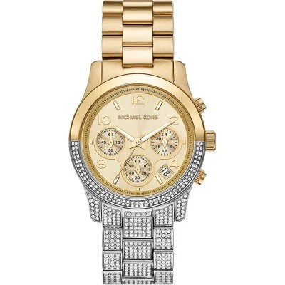 Michael Kors Runway Pavé Two-Tone Watch MK7329